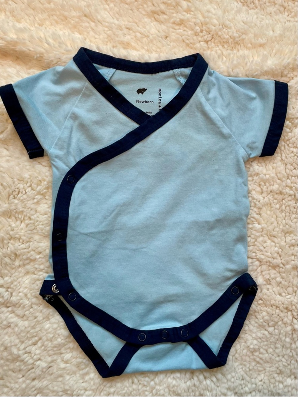 NWOT Organic cotton short sleeve kimono bodysuit